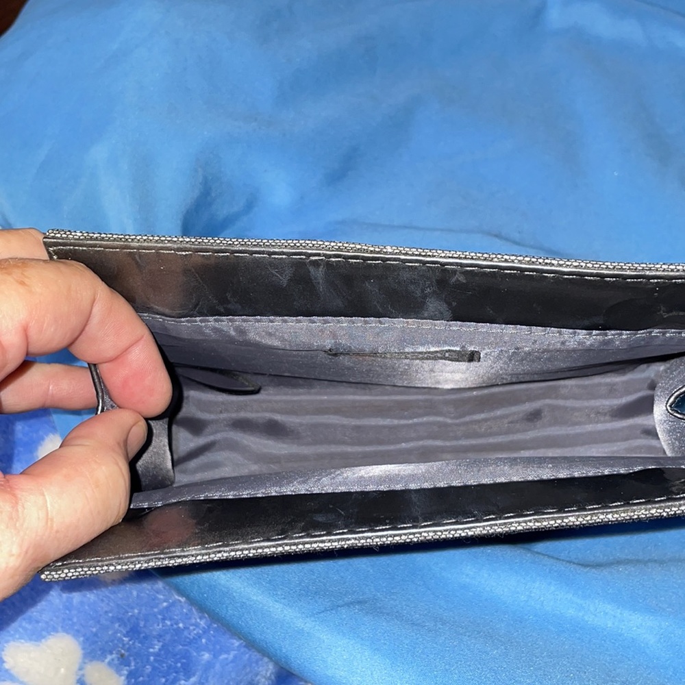 PRICE DROP!! Gray Sparkling Clutch. Lancôme. - Picture 4 of 4